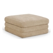 Meridian Furniture Stellar Beige Chenille Fabric Modular Ottoman