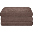 Meridian Furniture Stellar Brown Chenille Fabric Modular Ottoman