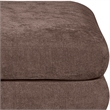 Meridian Furniture Stellar Brown Chenille Fabric Modular Ottoman