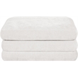 Meridian Furniture Stellar Cream Chenille Fabric Modular Ottoman