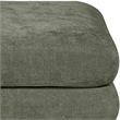 Meridian Furniture Stellar Green Chenille Fabric Modular Ottoman