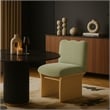 Meridian Furniture Shaw Mint Chenille Fabric Upholstered Dining Chair