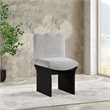 Meridian Furniture Shaw Grey Chenille Fabric Upholstered Dining Chair