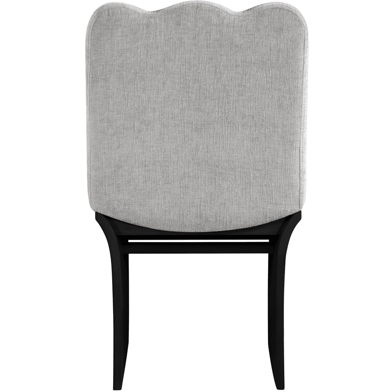 Meridian Furniture Shaw Grey Chenille Fabric Upholstered Dining Chair
