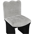 Meridian Furniture Shaw Grey Chenille Fabric Upholstered Dining Chair