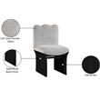 Meridian Furniture Shaw Grey Chenille Fabric Upholstered Dining Chair