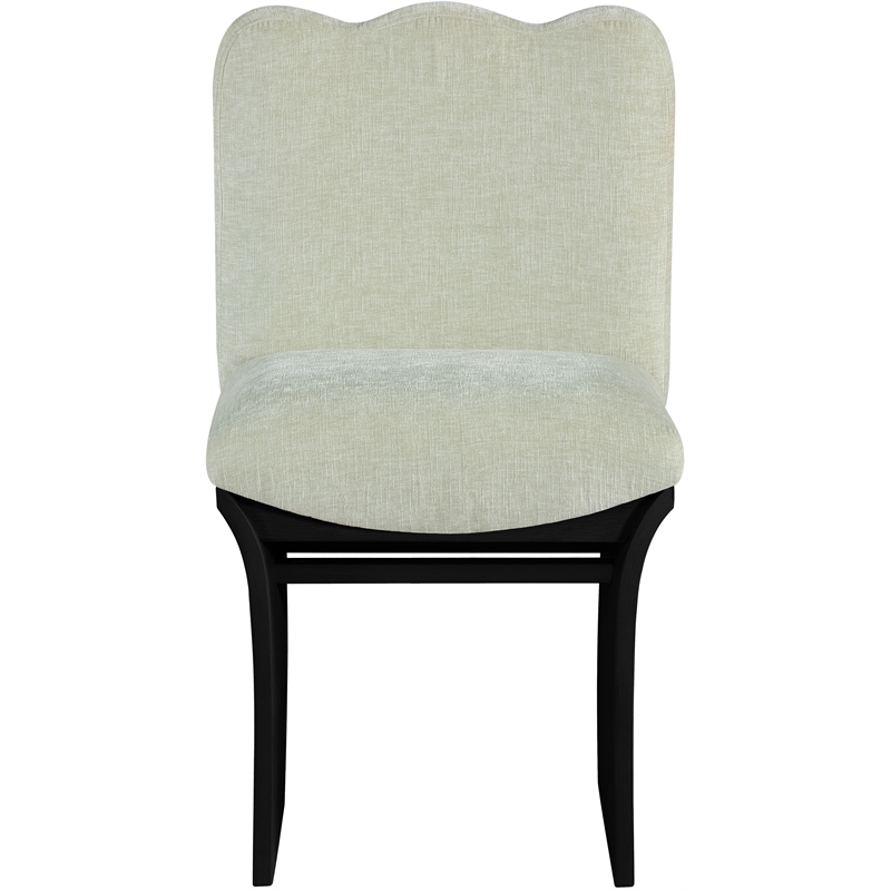 Meridian Furniture Shaw Mint Chenille Fabric Upholstered Dining Chair