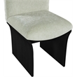 Meridian Furniture Shaw Mint Chenille Fabric Upholstered Dining Chair