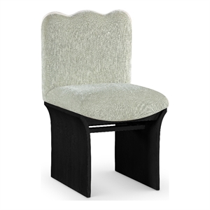 Meridian Furniture Shaw Mint Chenille Fabric Upholstered Dining Chair