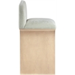 Meridian Furniture Shaw Mint Chenille Fabric Upholstered Counter Stool