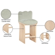 Meridian Furniture Shaw Mint Chenille Fabric Upholstered Counter Stool