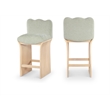 Meridian Furniture Shaw Mint Chenille Fabric Upholstered Counter Stool