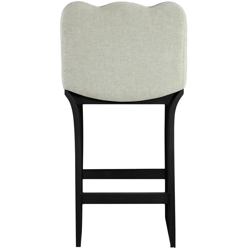 Meridian Furniture Shaw Mint Chenille Fabric Upholstered Counter Stool