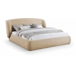 Meridian Furniture Sandro Beige Chenille Fabric Upholstered Full Bed