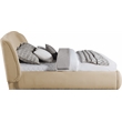 Meridian Furniture Sandro Beige Chenille Fabric Upholstered Full Bed