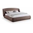 Meridian Furniture Sandro Brown Chenille Fabric Upholstered Full Bed