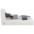 Meridian Furniture Sandro Cream Chenille Fabric Upholstered Twin Bed