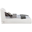 Meridian Furniture Sandro Cream Chenille Fabric Upholstered Twin Bed