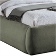 Meridian Furniture Sandro Green Chenille Fabric Upholstered Full Bed