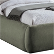 Meridian Furniture Sandro Green Chenille Fabric Upholstered Full Bed