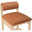 Meridian Furniture Roundhill Cognac Vegan Leather Upholstered Counter Stool