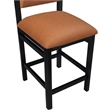 Meridian Furniture Roundhill Cognac Vegan Leather Upholstered Counter Stool
