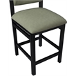 Meridian Furniture Roundhill Green Vegan Leather Upholstered Counter Stool