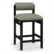 Meridian Furniture Roundhill Green Vegan Leather Upholstered Counter Stool