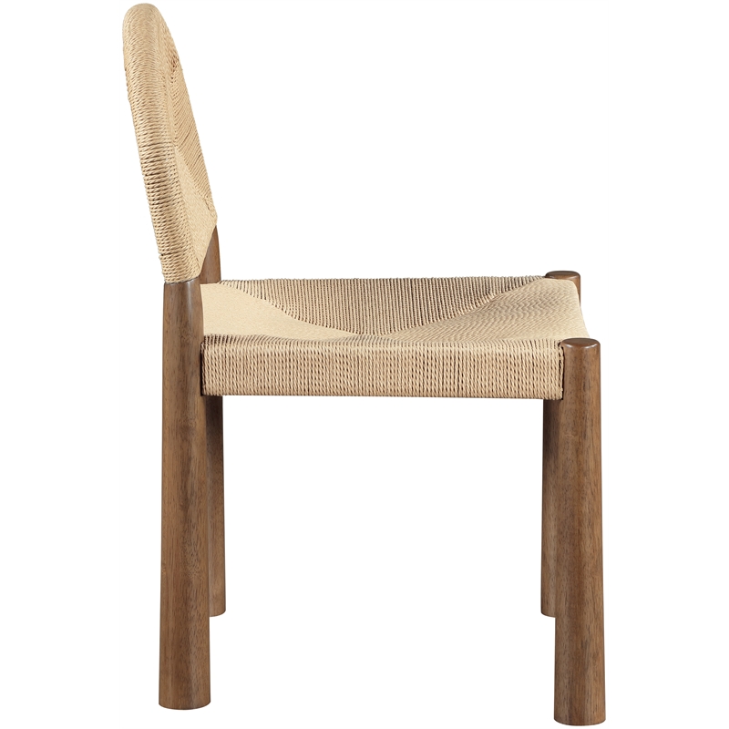 Meridian Furniture Bohemia Beige Woven Seagrass Cord Dining Chair (Set of 2)