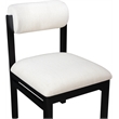 Meridian Furniture Roundhill Cream Linen Textured Fabric Dining Chair (Set of 2)