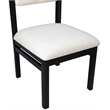 Meridian Furniture Roundhill Cream Linen Textured Fabric Dining Chair (Set of 2)
