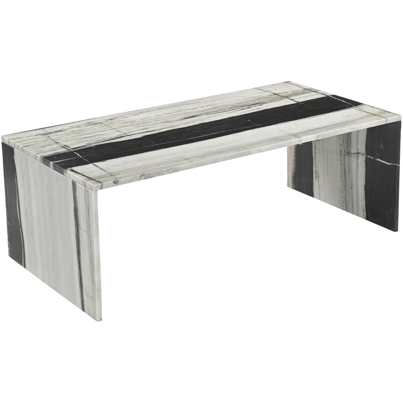 Meridian Furniture Vernazza Panda Marble Coffee Table