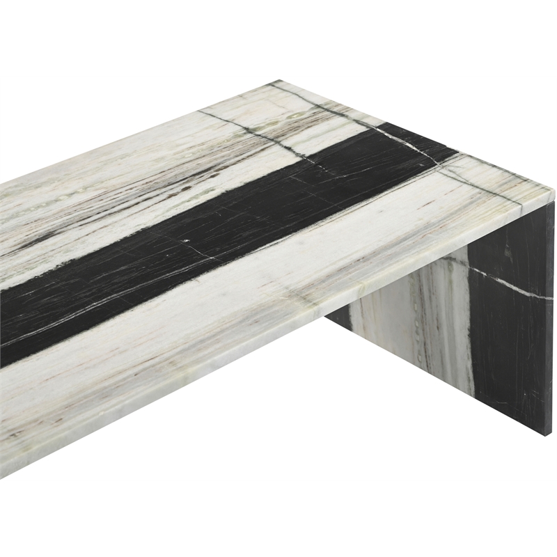 Meridian Furniture Vernazza Panda Marble Coffee Table