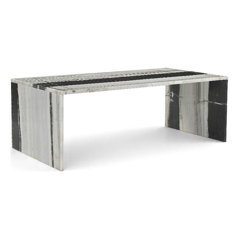 Meridian Furniture Vernazza Panda Marble Coffee Table