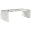Meridian Furniture Vernazza White Marble Coffee Table