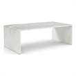 Meridian Furniture Vernazza White Marble Coffee Table