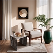 Meridian Furniture Vernazza Brown Marble End / Side Table