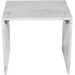 Meridian Furniture Vernazza White Marble End / Side Table