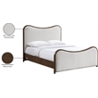 Meridian Furniture Arvada Beige Linen Textured Fabric Upholstered Full Bed