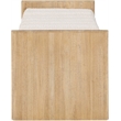 Meridian Furniture Set of 2 Contemporary Natural Bench with Cream Cushions