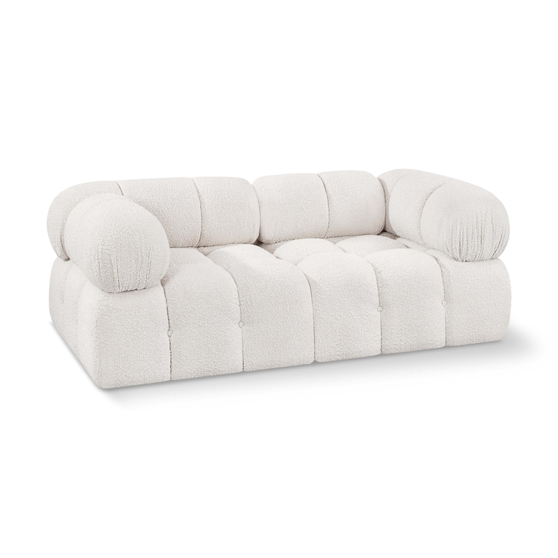 Cream/4-Piece: 2 Armless Chair, 2 Ottoman