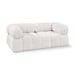 Cream/4-Piece: 2 Armless Chair, 2 Ottoman
