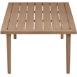 Meridian Furniture Laguna Natural Aluminum Outdoor Patio Coffee Table