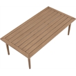 Meridian Furniture Laguna Natural Aluminum Outdoor Patio Coffee Table
