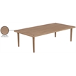 Meridian Furniture Laguna Natural Aluminum Outdoor Patio Coffee Table