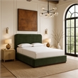 Meridian Furniture Rava Green Velvet Upholstered King Bed