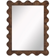 Meridian Furniture Vassa Brown Burl Veneer Mirror