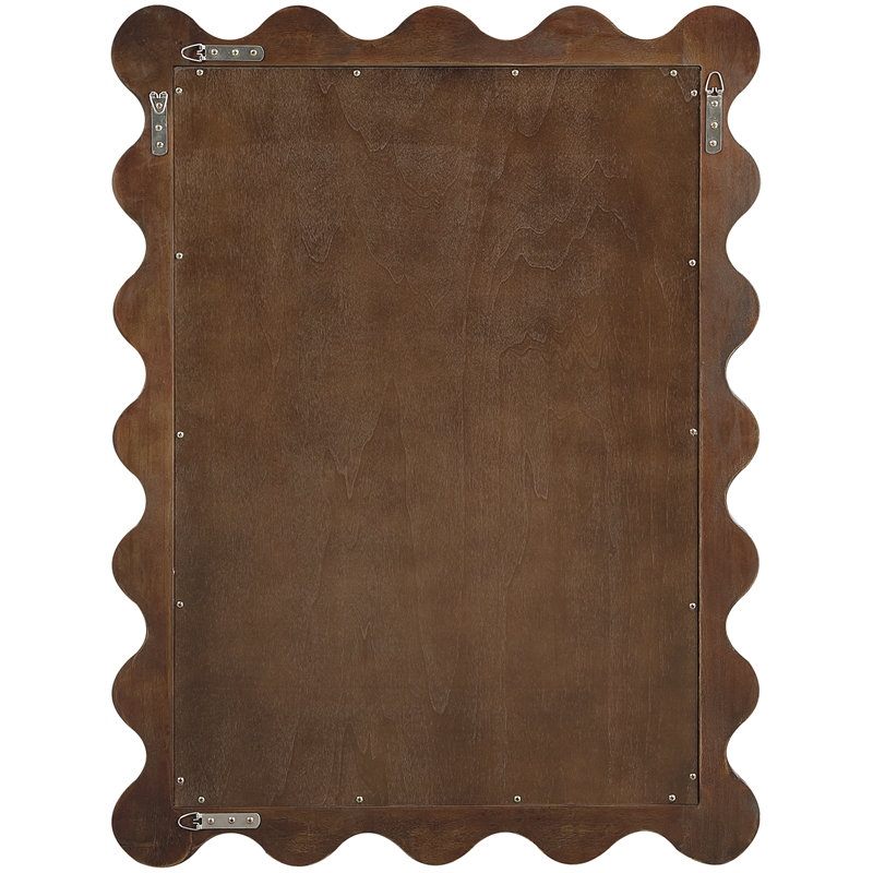 Meridian Furniture Vassa Brown Burl Veneer Mirror