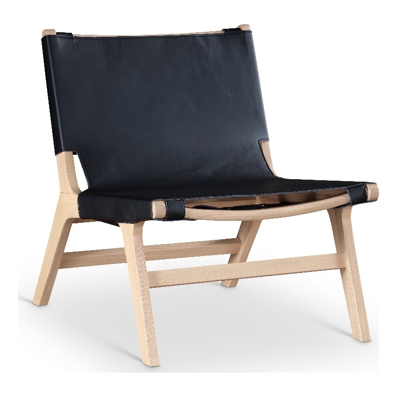 Meridian Furniture Rawlins Black Vegan Leather Upholstered Accent Chair
