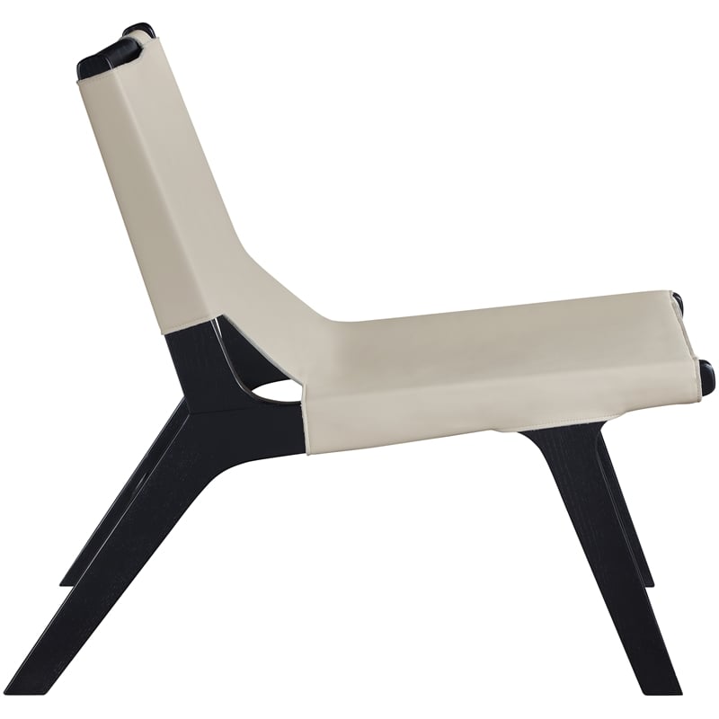 Meridian Furniture Rawlins Beige Vegan Leather Upholstered Accent Chair